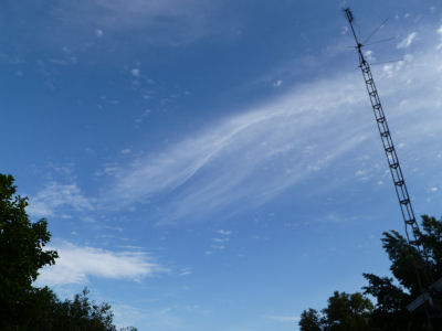 My late dad used to call wispy clouds like these mare's tails.
