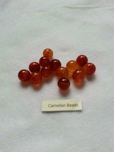 8 mm round Carnelian beads